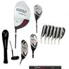 AGXGOLF Men's Left Hand XS Tour Magnum Golf Club Set; w/Over Size Driver + 5 Wood + 4&5 Hybrids + 6-PW Irons + SW: Stiff Flex, Extra-Tall +1.5 Inch Length; Free Putter