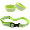 HiVisible Reflective Belt for Running Army PT Belt Reflective Running Gear + 2 Reflective Bands for Night Walking Bike Pant Leg Strap view 1