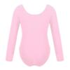 Alvivi Kids Girls Basic Long Sleeve Leotard Ballet Dance Gymnastics Leotard Cotton Bodysuit Dancewear Pink 3 view 2