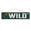 Wincraft NHL Minnesota Wild SignWood Avenue Design, Team Color, 4x17 view 1