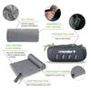 4Monster Microfiber Towel, Travel Towel, Camping Towel, Fast Drying, Soft Light Weight, Suitable for Gym, Beach, Swimming, Backpacking and More (Grey, Large (26 x 55.1 inches)) view 4