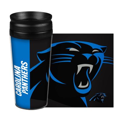 Boelter Brands NFL Carolina Panthers 14 Ounce Travel TumblerFull Wrap Hype, Team Color, 14 Ounce