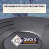 SE 14 Inch Gold Panning Pan - Three Riffles for Easier Mining and Prospecting, Black, 4 Pack view 4