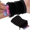 Wristband Wallet, Outdoor Sport Running Jogging Exercise Gym Wrist Band Pouch(Black) view 1