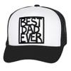 Men's Best Dad Ever Trucker Hat - Snapback Cap Black view 1