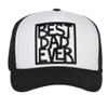 Men's Best Dad Ever Trucker Hat - Snapback Cap Black view 2