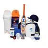 CW Junior Scoremaster Cricket Kit 6 9 Sports Gears Accessories Set (Orange Blue, 11-12 Yrs Players) view 1