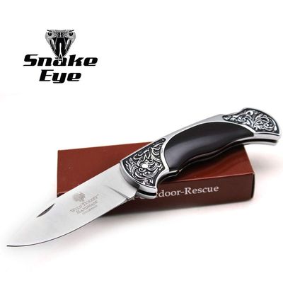 Wild Turkey Handmade Collection Old Fashioned Two Tone Lock Back Folding Knife.. (Black)
