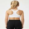 Kurve Girls Seamless Lightweight Racerback Sports Bra, Black-White, Age 9-14 view 4