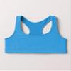Kurve Girls Seamless Lightweight Racerback Sports Bra, Turquoise, Age 9-14 view 2