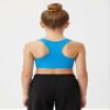 Kurve Girls Seamless Lightweight Racerback Sports Bra, Turquoise, Age 9-14 view 4