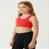 Kurve Girls Seamless Lightweight Stretchy Racerback Sports Bra, Red, Age 9-14 view 4