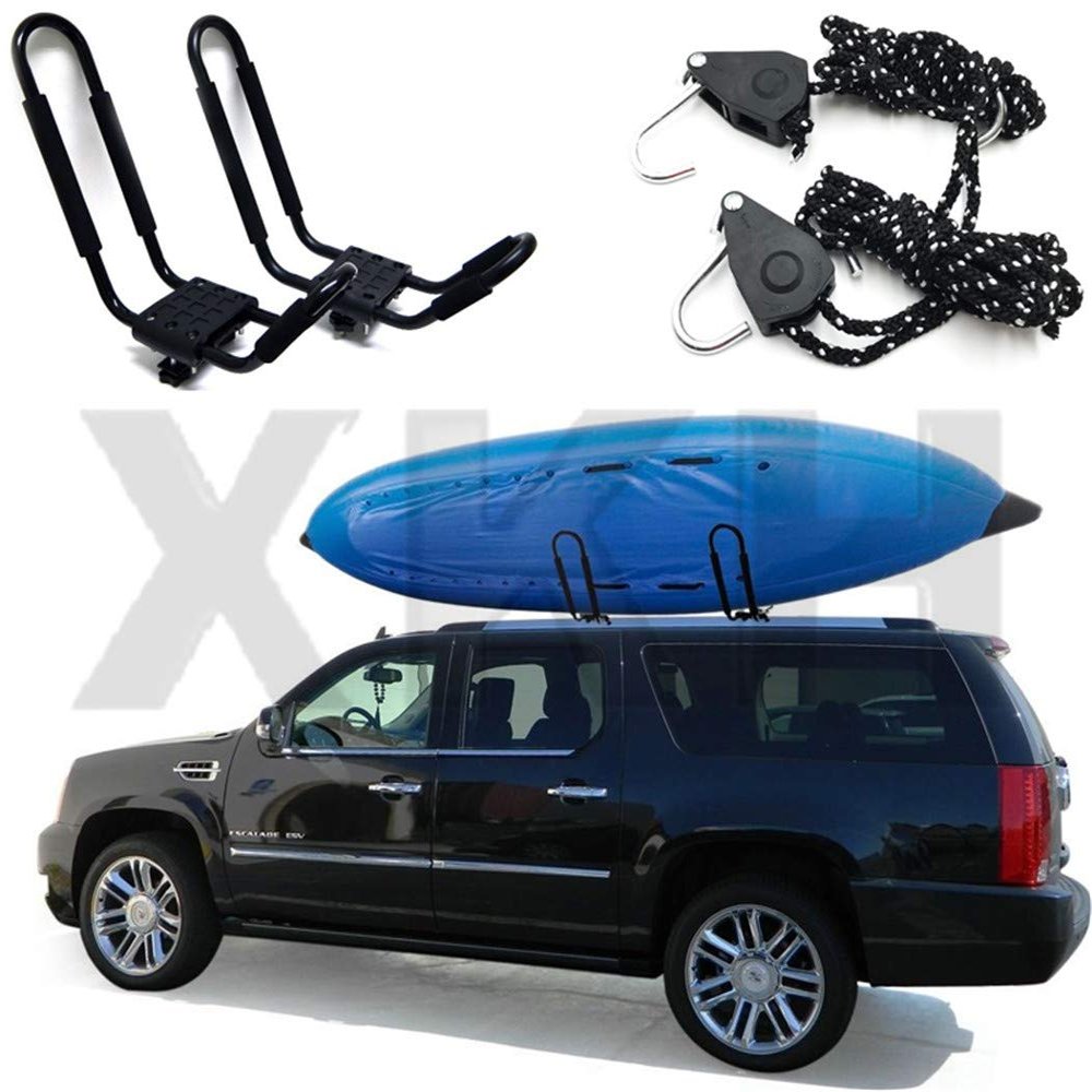 XKMT-Universal Ski Snowboard Roof Rack Carriers Compatible With 6 Pair Skis or 4 Snowboards [B07JJY3DS2]