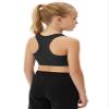 Kurve Girls Seamless Lightweight Stretchy Racerback Sports Bra, Black, Age 4-8