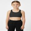 Kurve Girls Seamless Lightweight Stretchy Racerback Sports Bra, Black, Age 4-8 view 4