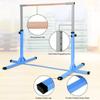 Costzon Gymnastic Training Bar, 3" to 5" Height Adjustable Expandable Kip Bar for 1-4 Levels Gymnasts, Heavy-Duty Junior Horizontal Bar w/Double Locking Mechanism, Ideal for Indoor, Home, Gym(Blue) view 4