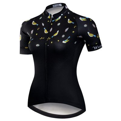 Cycling Jersey Women Mountain Bike Jersey Shirts Short Sleeve Road Bike Clothing MTB Tops Summer Summer Clothing Black Riding Size XL