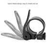 Post Clamp, Aluminum Alloy Quick Release Clamp Tube Clip for 27.2/28.6 mm Seat Bike(Black) view 2
