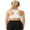 Kurve Girls Seamless Lightweight Stretchy Racerback Sports Bra, White, Age 4-8
