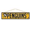 Wincraft NHL Pittsburgh Penguins SignWood Avenue Design, Team Color, 4x17 view 1