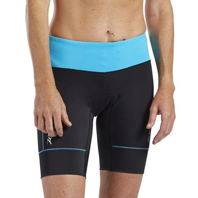 Zoot Womens Core 8-Inch Tri Shorts  Womens Performance Triathlon Shorts with 8in Inseam, Drawstring Closure, and Hip Pockets (Cascade, X Small)