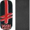 DEATHWISH Gang Logo MINI Skateboard Deck-7.25 BLK/RED view 1