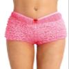 inlzdz Women's Ruffled Panties Frilly Lace Trim Pettipants Knickers Bloomers Briefs Sissy Lingerie Underwear Pink One_Size view 1