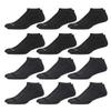 AND1 Men's Low Cut Socks - 12 Pack Performance Stretch Athletic Compression Socks for Men - Sports No Show Socks (6-12.5), Size 6-12.5, Gray/Black view 1