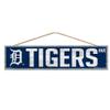 Wincraft MLB Detroit Tigers SignWood Avenue Design, Team Color, 4x17 view 1