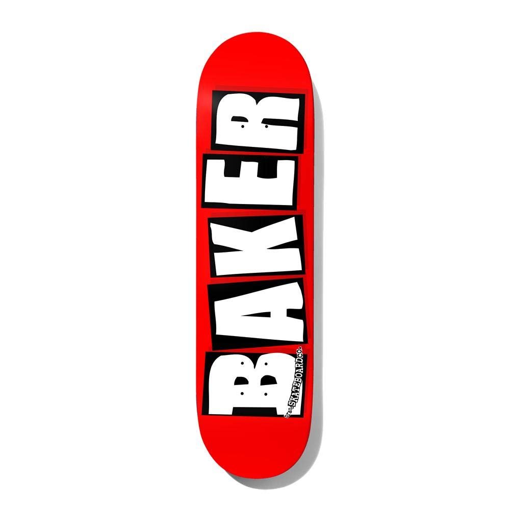 Baker Skateboards Brand Logo Red/White Skateboard Deck - 7.3" x 29.49"