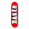 Baker Skateboards Brand Logo Red/White Skateboard Deck - 7.3" x 29.49" view 1