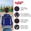 No Errors Sports Rookie Baseball Backpack - Youth Baseball Bat Bag with Fence Hooks - Baseball and Softball Equipment Bag for Kids - (Royal) view 4