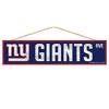 Wincraft NFL New York Giants SignWood Avenue Design, Team Color, 4x17 view 1