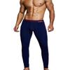 SEOBEAN Mens Low-Rise Underwear Pants Long John Cotton (80402 Navy, X-Large / 34-36") view 1