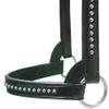 Derby Originals New and Improved Premium Show Spotted Flat Leather Cattle Show Halter with Matching Chain Lead view 3