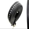 Derby Originals New and Improved Premium Show Spotted Flat Leather Cattle Show Halter with Matching Chain Lead view 4