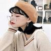 Ealafee Women Winter Hats Wool Bucket Hats Beret Caps Girls Beanies Bowler Cloche Fedora Light Camel view 3