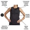 Zoot Womens Core Tri Tank  Womens Performance Triathlon Tank Top with 3 Back Pockets, Mesh Panels, and Cam Lock Zipper (Black, Large) view 2