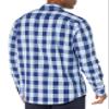 Amazon Essentials Men's Slim-Fit Long-Sleeve Poplin Shirt, Blue Buffalo Check, Small view 3