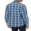 Amazon Essentials Men's Regular-Fit Long-Sleeve Casual Poplin Shirt, Navy Medium Plaid, Small view 3