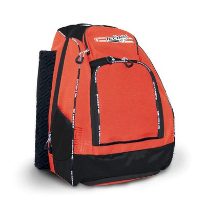 No Errors Sports RBP Rookie Baseball and Softball Backpack - Baseball and Softball Bat Bag with Fence Hooks for Kids, 2 Bat Pockets Bag for Boys and Girls(orange)