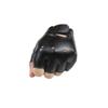 Long Keeper 4-11 Y Kids PU Leather Fingerless Gloves for Boys Girls Outdoor Sports Gloves (Black1) view 2