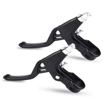 Brake Lever, Aluminum Alloy Brake Handle Lever Set for, Road Bike, Mountain Pair(Black)