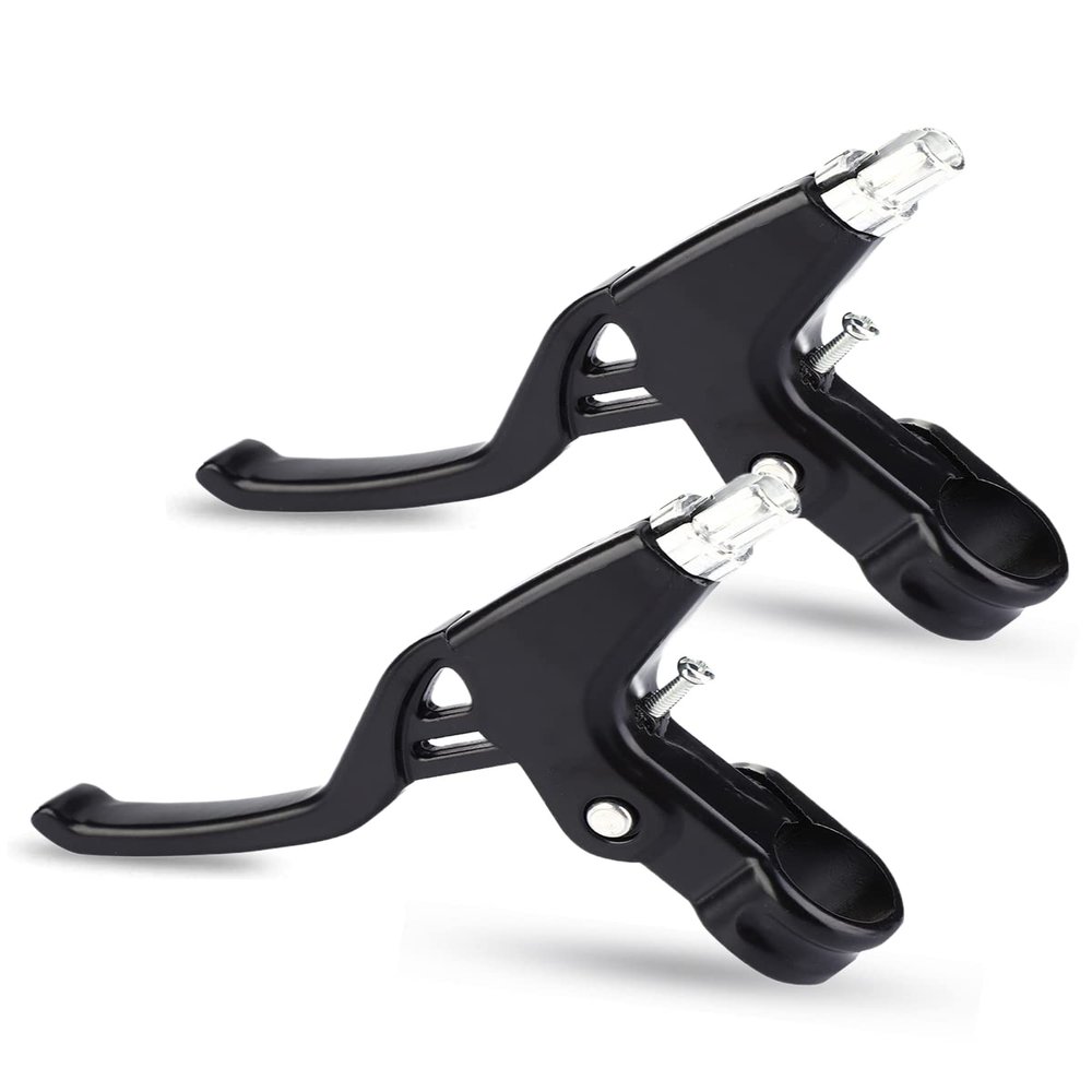 Brake Lever, Aluminum Alloy Brake Handle Lever Set for, Road Bike, Mountain Pair(Black)