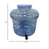 AquaNation BPA-Free Reusable Food Grade Safe Tritan Leak-Proof Plastic Water Bottle Spigot Gallon Jug Container With Handle - Made in USA (5 Gallon Big-Wide Mouth) view 3