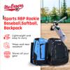 No Errors Sports RBP Rookie Baseball and Softball Backpack - Baseball and Softball Bat Bag with Fence Hooks for Kids, 2 Bat Pockets Bag for Boys and Girls(Black) view 2