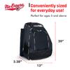 No Errors Sports RBP Rookie Baseball and Softball Backpack - Baseball and Softball Bat Bag with Fence Hooks for Kids, 2 Bat Pockets Bag for Boys and Girls(Black) view 3