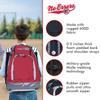 No Errors Sports RBP Rookie Baseball and Softball Backpack - Baseball and Softball Bat Bag with Fence Hooks for Kids, 2 Bat Pockets Bag for Boys and Girls(Red) view 4