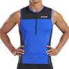 Zoot Mens Core Tri Tank  Mens Performance Triathlon Tank Top with 3 Back Pockets, Mesh Panels, and Cam Lock Zipper (Royal Blue, Small) view 1