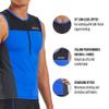 Zoot Mens Core Tri Tank  Mens Performance Triathlon Tank Top with 3 Back Pockets, Mesh Panels, and Cam Lock Zipper (Royal Blue, Small) view 2